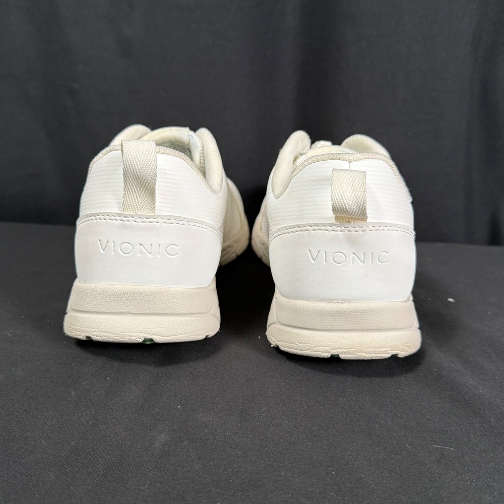 Vionic Norelle White Mesh Bungee Lace Walking Shoe Orthopedic Sneakers Women 9.5 - Picture 7 of 16